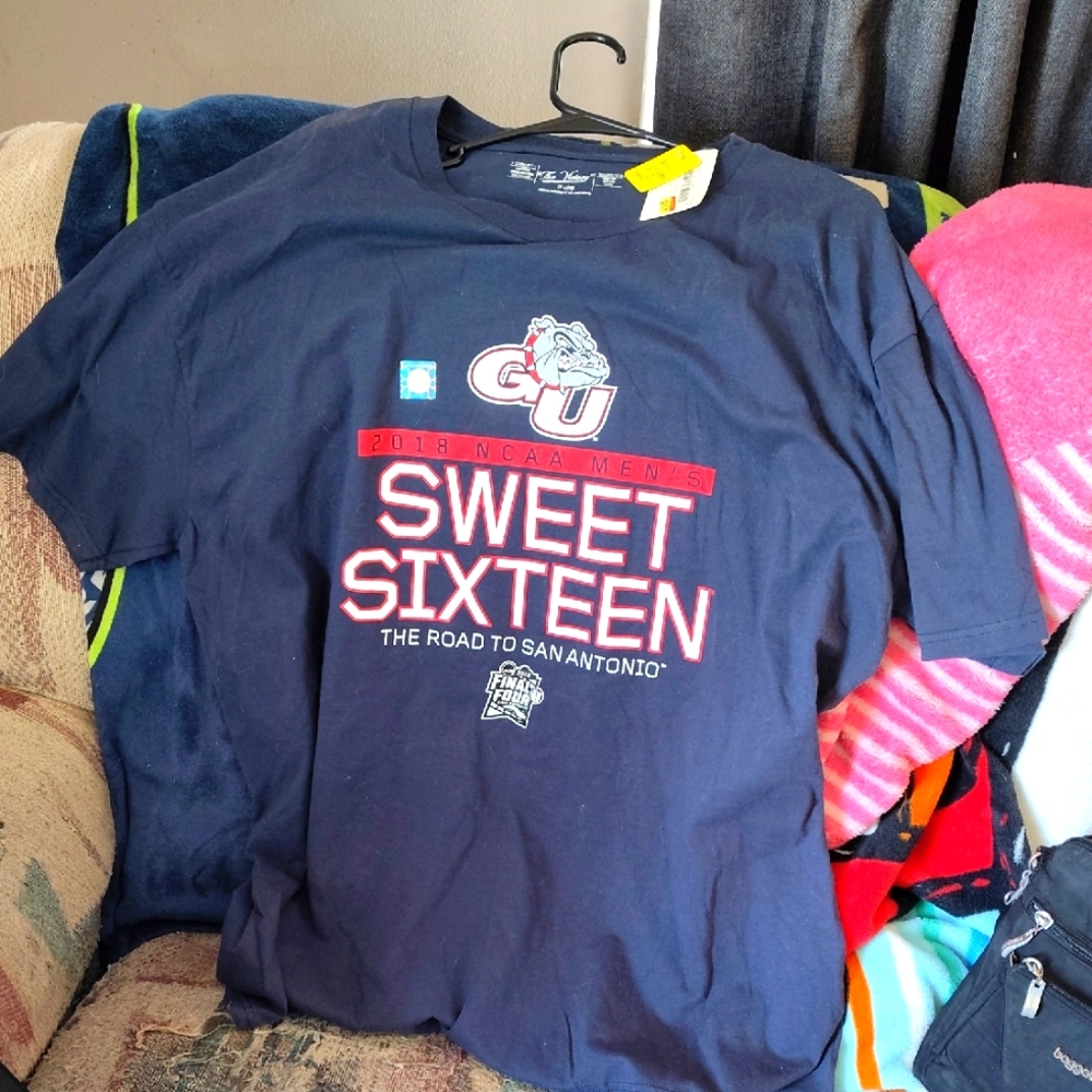 Navy Blue With Color Print Adult 2XL Polo